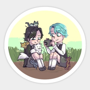 Jumin and V Childhood Sticker